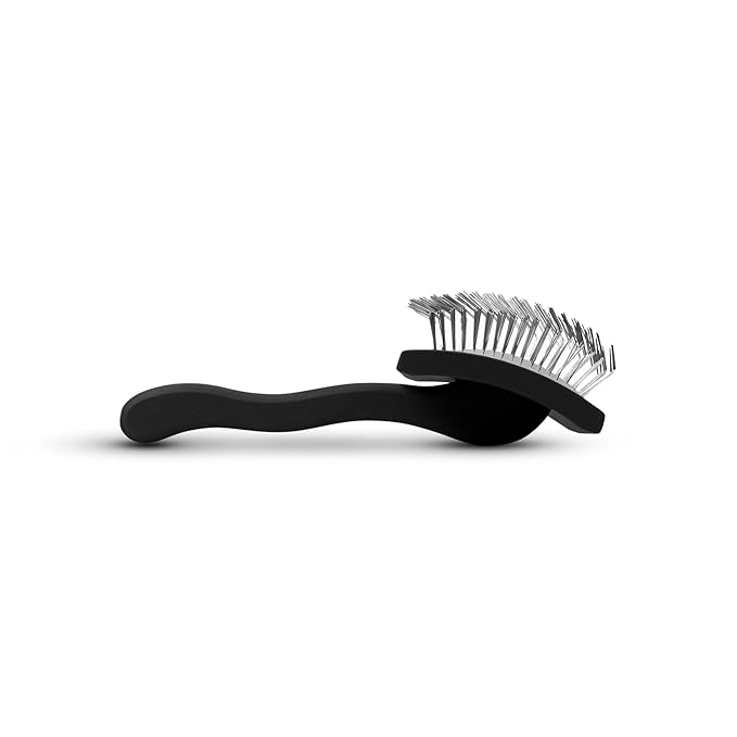 Chris Christensen Big K Dog Slicker Brush for Dogs (Goldendoodles, Labradoodles, Poodles), Groom Like a Professional, Fluff Detangle Style, Saves Time Energy, Black, Large
