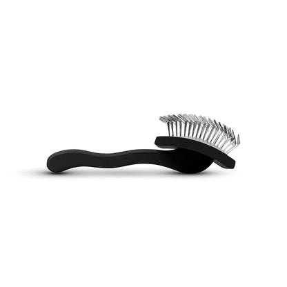 Chris Christensen Big K Dog Slicker Brush for Dogs (Goldendoodles, Labradoodles, Poodles), Groom Like a Professional, Fluff Detangle Style, Saves Time Energy, Black, Large