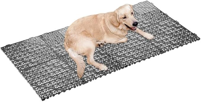 8 PCS Kennel Deck Kennel Flooring for Outdoor Dog Enclosure Dog Pens Outside Keeping The Dog Away from The Ground(11.8inch*11.8inch)
