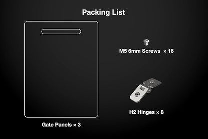 GuineaLoft™ Acrylic Folding Pet Gate and Divider – Large, Clear, Free-Standing, Foldable, Extendable, Lockable, Sturdy Enclosure for Dogs, Rabbits, Ferrets, Chinchillas - Visit The Store to See More