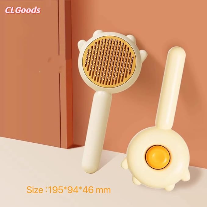 Pet Grooming Comb with One-Button De-Shedding, Pet Dematting Comb，Dog-Cat Comb, Pet Hair Cleaner Comb