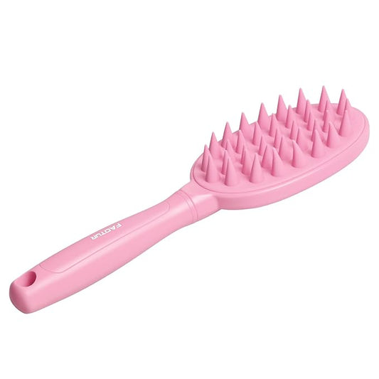 Pet Silicone Shampoo Brush for Long & Short Hair Dogs Cats, Shower Wash Curry Massage Brush