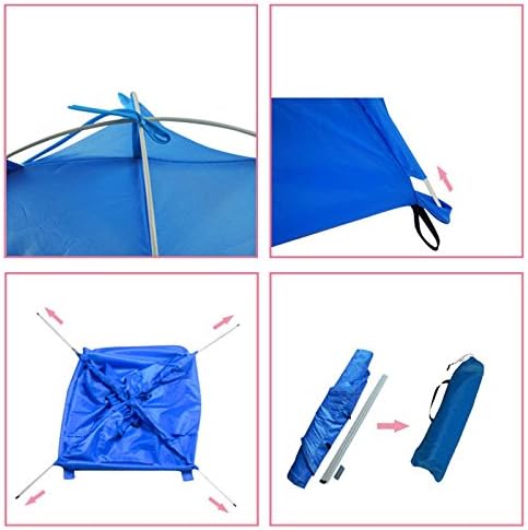 Breathable Washable Pet Puppy Kennel Dog Cat Folding Indoor Outdoor House Bed Tent (Brown,M)