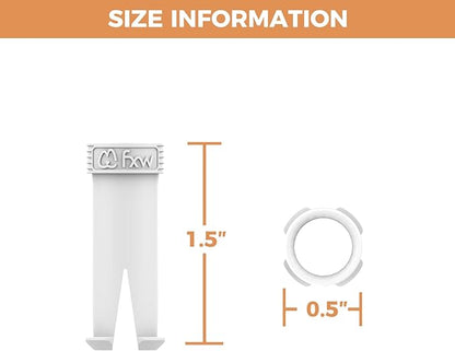 FXW 32 Pieces Muffler Tubes, Compatible with FXW Rollick/Instant Dog Playpen (Replacement for HomePlus/Dog Gate), White│ Patented