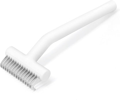 PawRake, Cat and Dog Brush for Shedding and Undercoat Dematting, Pet Grooming Tool for Medium to Long Hair Pets, Skin-Safe and Lightweight
