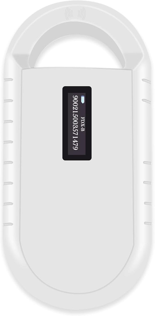 Smoostart Microchip Scanner, 1000 Records Increased Huge Data Storage Upload to PC, Scanning Distance and Speed Increase, Only Compatible with FDX-B/EMID (15/10) Digits Microchips