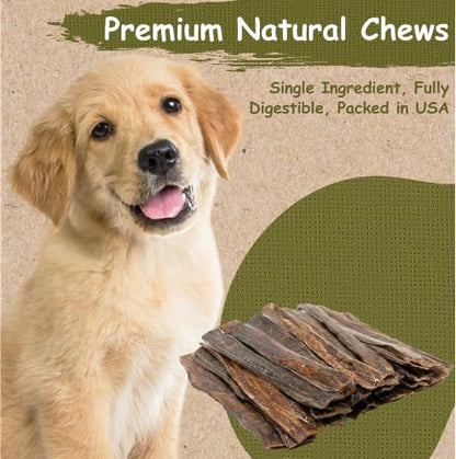 Top Dog Chews - 10" - 12" Roasted Taffy, 30 Pack, Beef Jerky Dental Treats for Dogs (30 Pack, Roasted)