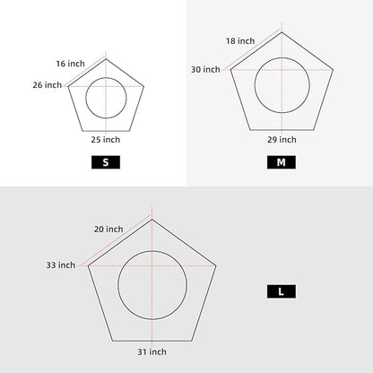 Pet Teepee Tent for Dogs & Cats Dog Bed with Thick Cushion Puppies Play House Removable and Washable