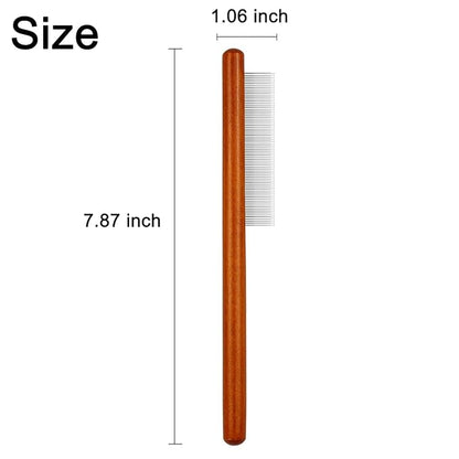 Wooden Small Dog Grooming Brush - Perfect for Shih Tzus, Yorkies, and Maltipoos - Ideal Puppy Hair Brushes for Maltese and Small Breeds (Compact Type)