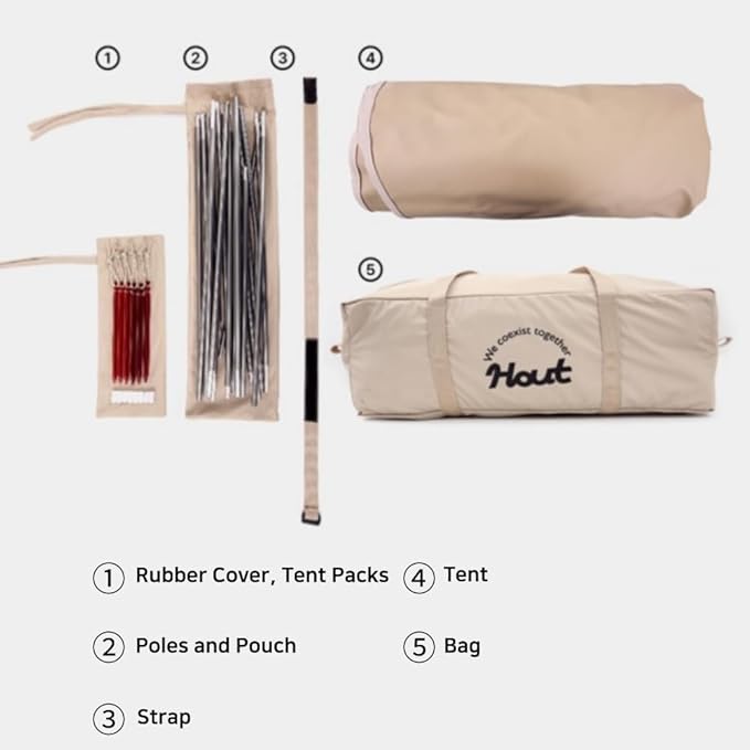 Pet Tent with Dual Windows, Waterproof, Breathable Washable Cat-Dog Tent for Indoor and Outdoor, 2 Types (Beige, Type_A)