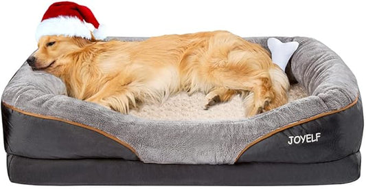 JOYELF X-Large Memory Foam Dog Bed, Orthopedic Dog Bed & Sofa with Removable Washable Cover Dog Sleeper for Large Dogs
