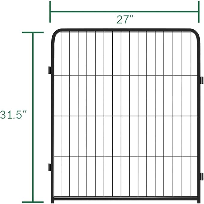 FXW Rollick Dog Playpen for Yard, RV Camping, 32 inch 2 Panels for Small and Medium Dogs│Patented