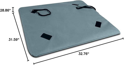 Floppy Dawg Just Chillin’ Portable Dog House. Elevated Pet Shelter for Indoor and Outdoor Use. Made of Water Resistant Breathable Oxford Fabric. Easy to Assemble and Lightweight. 33"L x 29"W x 32"H