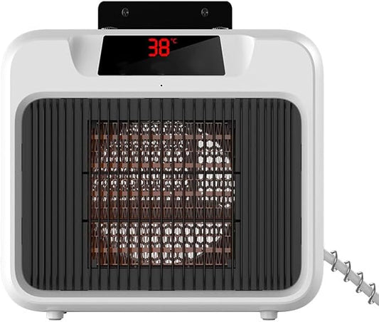600W Dog House Heater,Anti-Bite Cord Heated Dog House,Wall-Mounted Dog Heater,Outdoor Dog Heater Keep Your Pet Warm and Happy UL Tested for Safety (white)