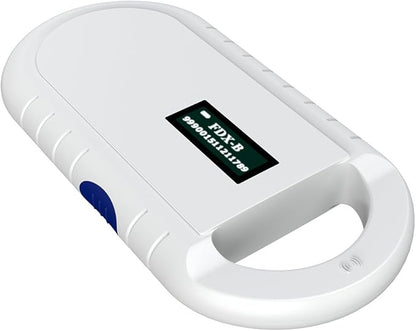 Pet Microchip Scanner, Handheld Animal Chip Reader Portable RFID Reader Supports for ISO 11784/11785, FDX-B and ID64 RFID