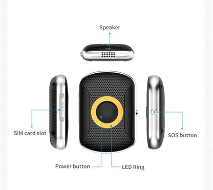 Bundle Pack FA29 PET Tracker- Waterproof, SIM Card Included with LED Collar and 1 Month Free Trial,Everything Included (Small, Green)