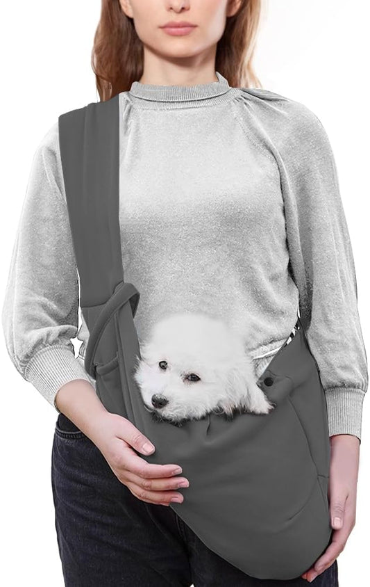 FEimaX Dog Sling Carrier, Pet Papoose Slings Bag for Small Dogs Cats, Puppy Hands Free Satchel Tote Pouch Carriers Doggie Crossbody Shoulder Carry Bags for Outdoor Travel