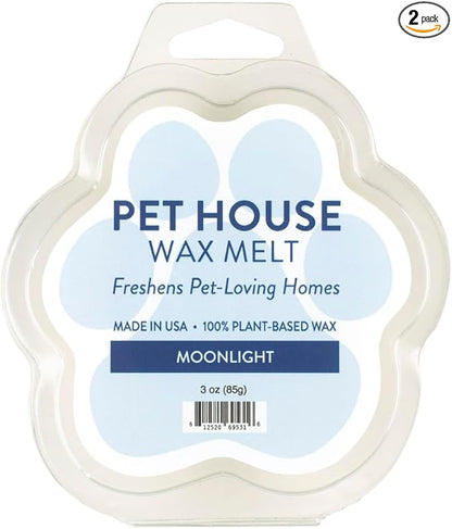 One Fur All Moonlight Pet Odor Eliminating Wax - Long-Lasting Natural Scent - Pack of 2