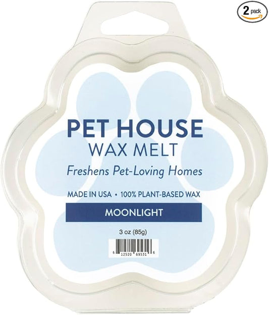 One Fur All Moonlight Pet Odor Eliminating Wax - Long-Lasting Natural Scent - Pack of 2