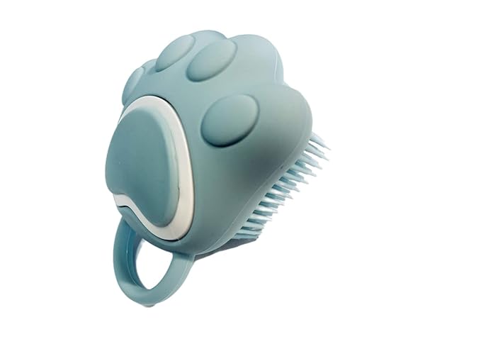 Dog Bath Brush,Soft Pet Shampoo Brush,Cat Puppies Massage Brush for Massaging Washing＆Bathing(Blue)