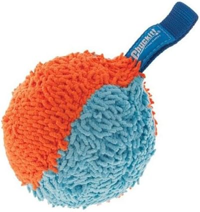 Chuckit! Indoor Fetch Shaker Dog Toy (7.5 Inch), Orange and Blue