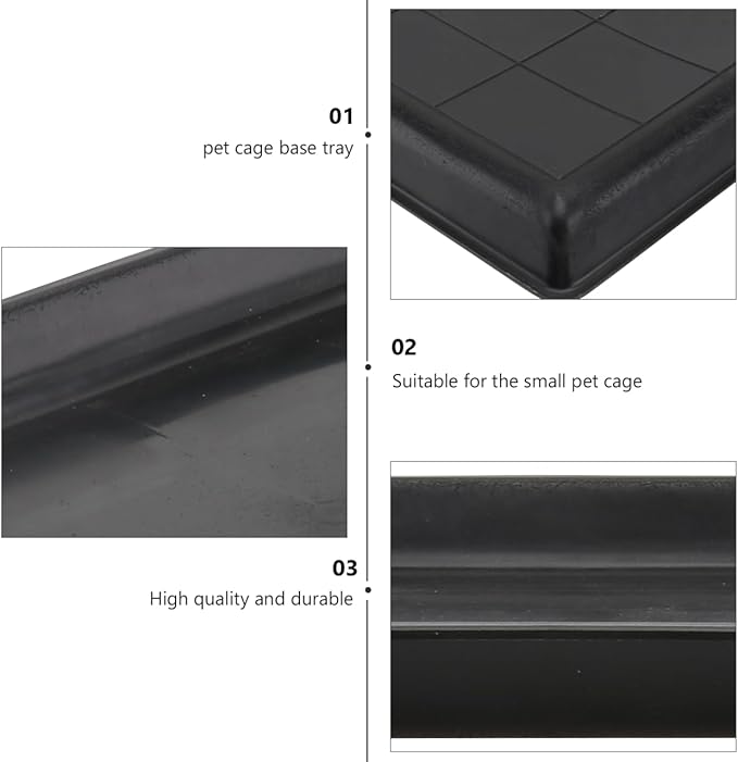 Rabbit Cage Manure Tray Pet Dog Cage Pet Poop Cleaning Tray Plastic for Crates Kennels Dogs Cat Rabbit Ferret Critter