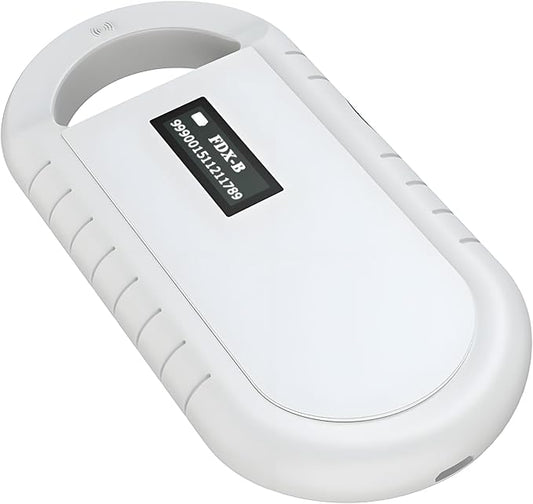 Pet Microchip Scanner, Handheld Animal Chip Reader Portable RFID Reader Supports for ISO 11784/11785, FDX-B and ID64 RFID
