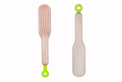 Stretchable Puppy Brush ， Soft Dog Brush - Gentle Grooming Brush for Small Dogs, Perfect for Yorkie, Shih Tzu, Maltipoo ，Dog Hair Remover Brush (Pink)
