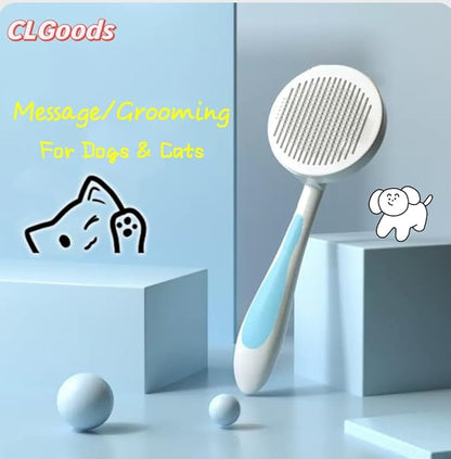 Pet Grooming Comb with One-Button De-Shedding, Pet Dematting Comb，Dogs Comb，Pet Comb