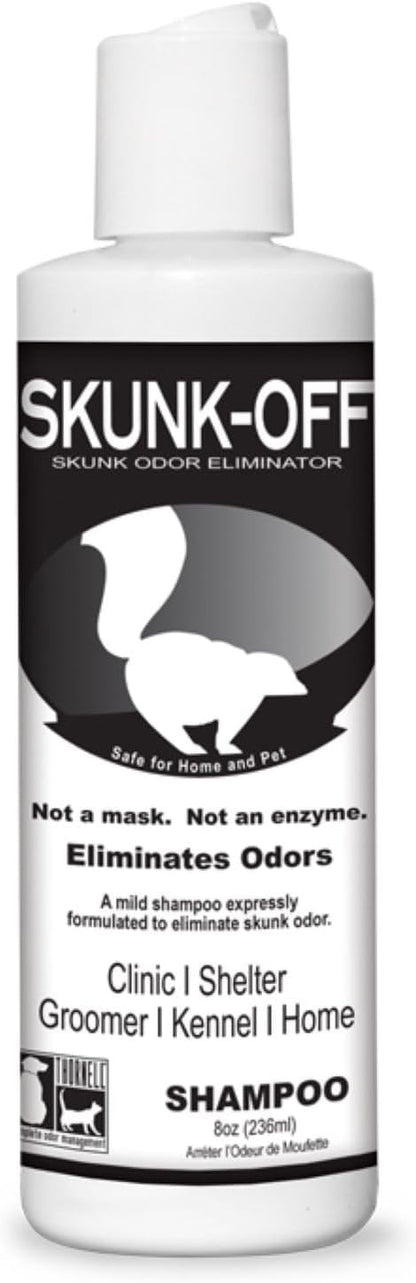 Skunk Off Pet Shampoo – Ready to use Skunk Odor Remover for Dogs, Cats, Carpet, Car, Clothes & More – Skunk Shampoo Non-Enzymatic Formula (1 Gallon)