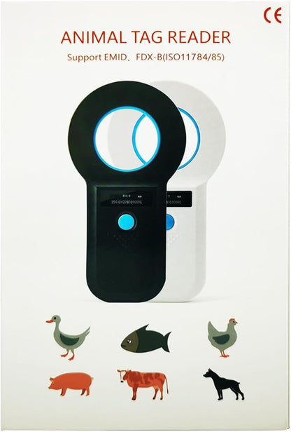 Smoostart Microchip Scanner, 1000 Records Increased Huge Data Storage Upload to PC, Scanning Distance and Speed Increase, Only Compatible with FDX-B/EMID (15/10) Digits Microchips