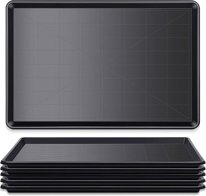 Mifoci 6 Pcs 35 × 23.6 Inch Replacement Tray for Large Dog Plastic Dog Crate Pan Crate Bottom Liner Trays