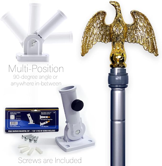 Breeze Decor Patriotic Brindle Boxer House Flag Eagle Set Dog Puppy Spoiled Paw Canine Fur Pet Nature Farm Animal Creature Decoration Banner Small Garden Yard Gift Double-Sided, Made in USA