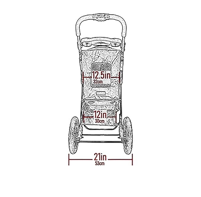 Pet Gear No-Zip AT3 Pet Stroller for Cats/Dogs, Zipperless Entry, Easy One-Hand Fold, Jogging Tires, Removable Liner, Cup Holder + Storage Basket, 2 Models, 4 Colors Midnight River 2023
