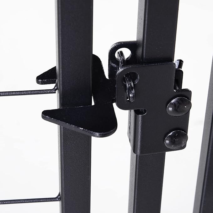 PawHut 4.6' x 4.6' x 5' Outdoor Dog Kennel, Walk-in Pet Playpen, Welded Wire Steel with Water and UV-Resistant Canopy, Black