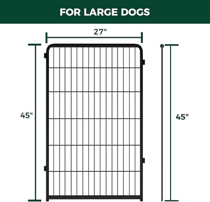FXW Homeplus Dog Playpen for Indoor Use - Stress-Free and Safe Play, Heavy Duty 45 Inch 2 Panels Dog Pen for Large Dogs, Black│Patented