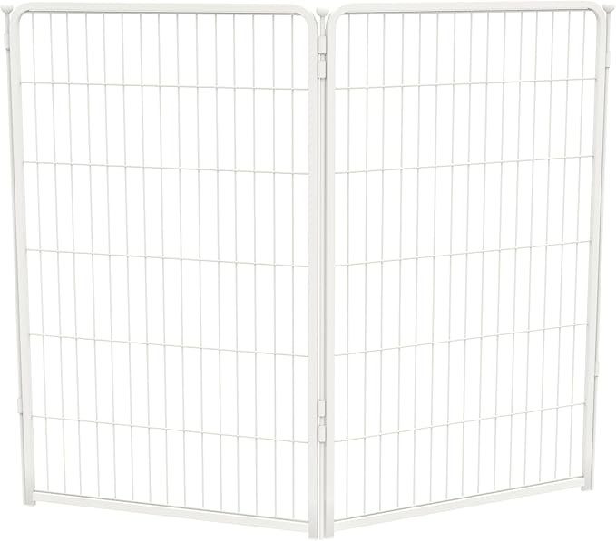 FXW Homeplus Dog Playpen for Indoor Use - Stress-Free and Safe Play, Heavy Duty 45 Inch 2 Panels Dog Pen for Large Dogs, White│Patented