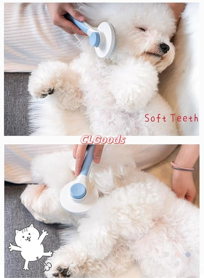 Pet Grooming Comb with One-Button De-Shedding, Pet Dematting Comb，Dogs Comb，Pet Comb