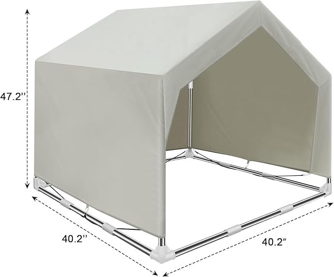 Dog Shade Shelter Outdoor Large Tent Dog House for Large Dogs, Outdoor Dog Tent, Outside Sun Rain Canopy Pet House for Cats, Rabbits and Other Pets.