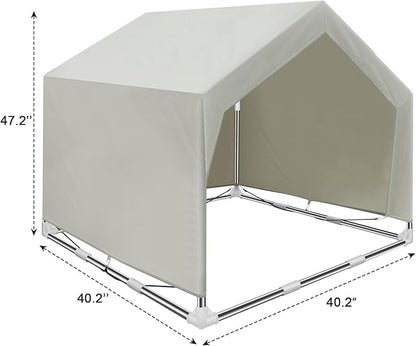 Dog Shade Shelter Outdoor Large Tent Dog House for Large Dogs, Outdoor Dog Tent, Outside Sun Rain Canopy Pet House for Cats, Rabbits and Other Pets.