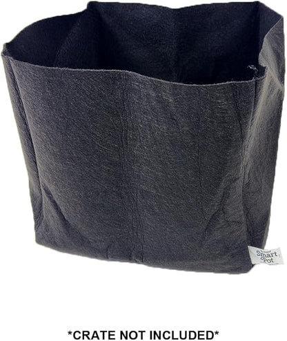 L121212 Smart Pot Milk Crate Liner, 12" x 12" x 12", Black