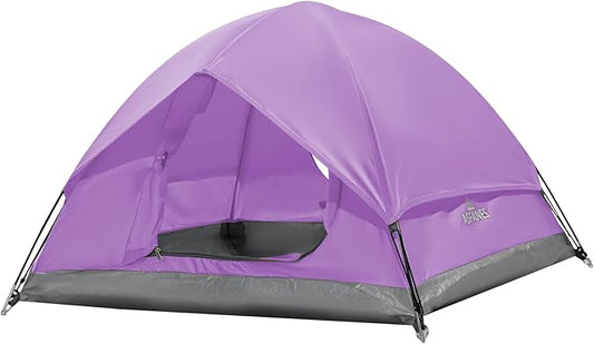 Outdoor Waterproof Pet Camping Tent, Cave Bed for Indoor Cats and Small Dogs, Portable Cat House Dog House, 29.5x29.5x18.9'', Purple, M.