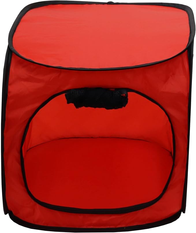 Portable Pop Up Dog Crate-X Large, Red