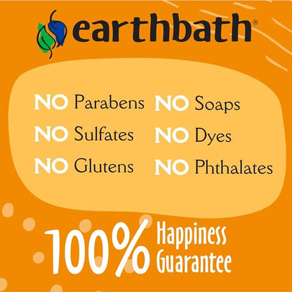 earthbath, Oatmeal & Aloe Dog Shampoo and Conditioner Set & Hypo-Allergenic Grooming Wipes - Oatmeal Shampoo for Dogs, Fragrance Free Dog Wipes for Paws and Butt, Cruelty-Free - 16 Oz Each, 30 Wipes