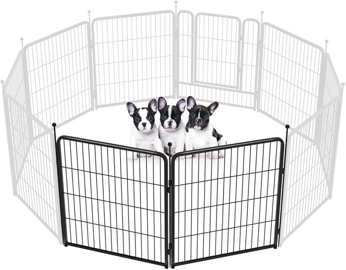 FXW Rollick Dog Playpen for Yard, RV Camping, 32 inch 2 Panels for Small and Medium Dogs│Patented
