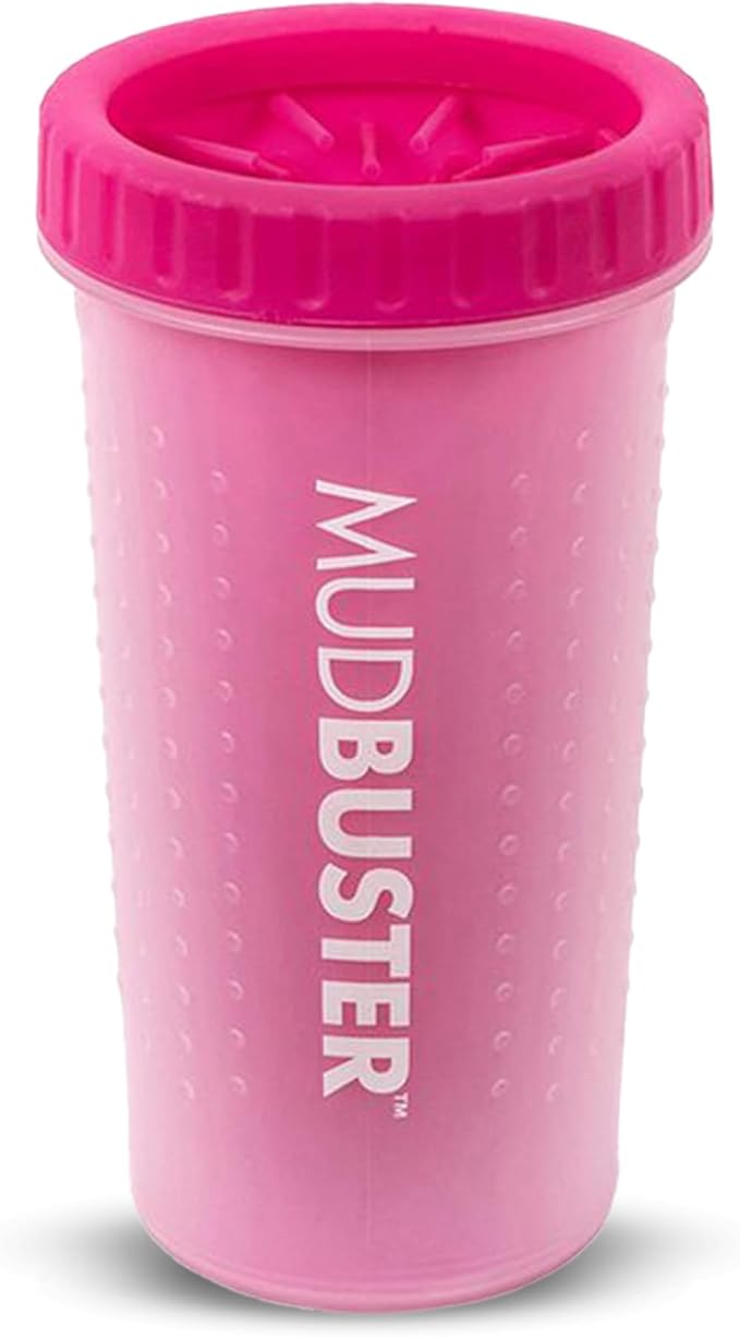 Dexas MudBuster Portable Dog Paw Cleaner, Pink Large Pet Supplies and Accessories