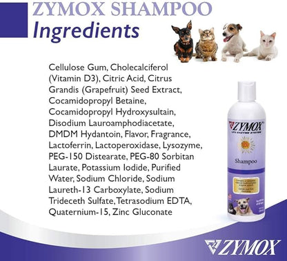 PET KING BRANDS ZYMOX Shampoo for Dogs and Cats, 12oz
