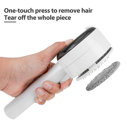Steam Brush for Cats,3 in 1 Steamy Pet Brush Dog for Shedding for Indoor Cats,Water Brush for Cats Dogs,Spritz Defur Comb for Cats,Pet Grooming Brush Removal Comb with Spray for Cats（White）