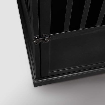 Casual Home Wooden Pet Crate, End Table, Medium, New Black