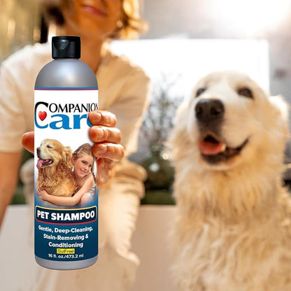 Radiant Pet Shampoo | Gentle, Deep-Cleaning, Stain-Removing & Conditioning for Dogs, Cats, and Most Household Pets | 16 fl oz Bottle